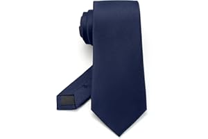 Junmaxroad Black Ties For Men Solid Color Formal Neckties 3.15" (8CM) Men's Ties