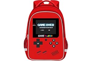 TILYTADLY School Backpack For Boys - Gamer Boys Backpack For Kids Children Teens Elementary Middle School - Ages 6-18，17″