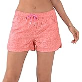 Actleis Womens Swim Shorts UPF50+ Board Shorts Quick Dry Beach Shorts Drawstring Sports Summer Bottom