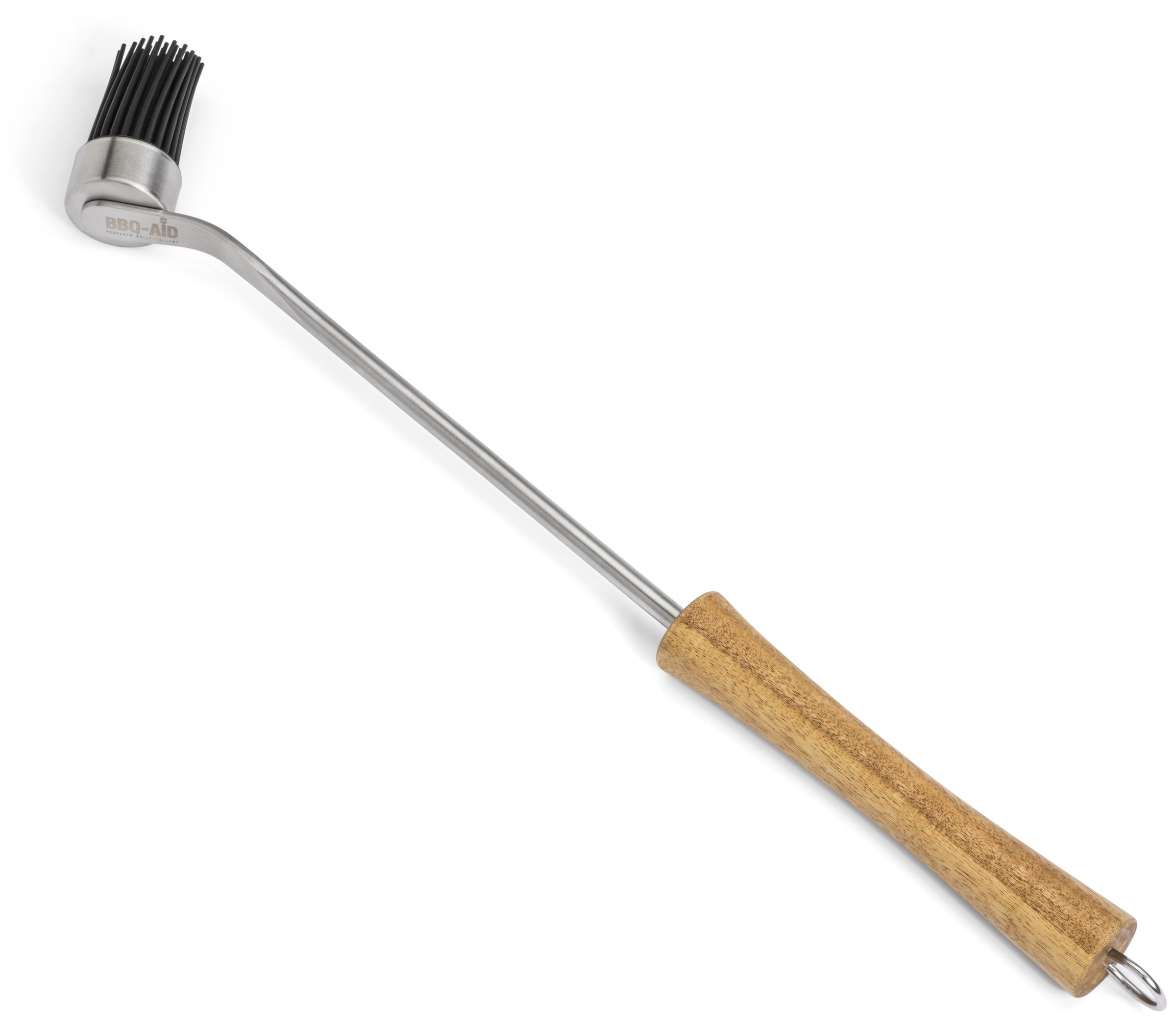 BBQAid Basting Brush and Basting Mop Premium Wood Handle, Stainless