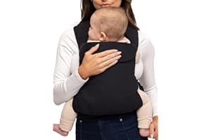 WildBird - Aerial Buckle Carrier - 2-24 Months - Standard (XS-XL) Raven - Front or Back Carry - Cross Straps, Lumbar Support, Headrest - Hip Healthy - Baby Carrier - Baby Essentials - New Mom Gifts