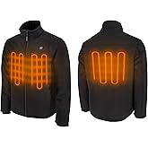 Radians RHG-J100 Men's Cold Weather Apparel - Soft Shell Heated Jacket Kit with Battery