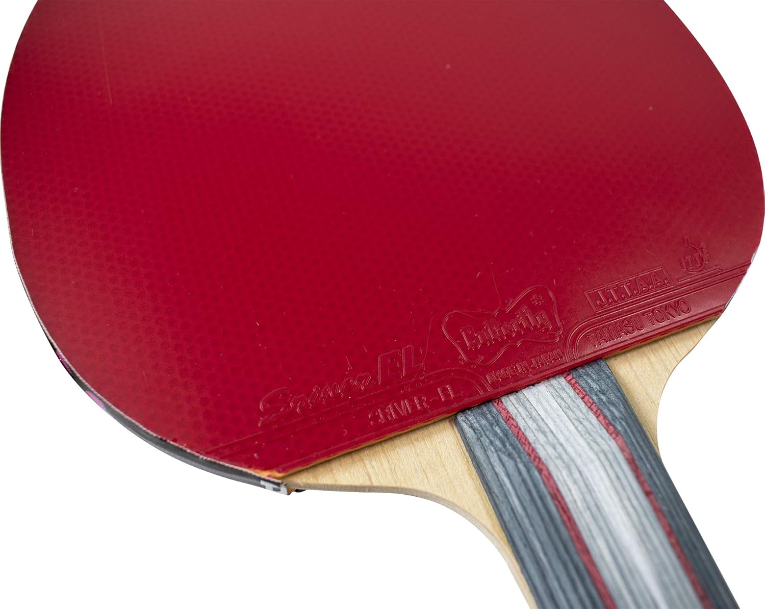 Butterfly Andrzej Grubba Blade & Sriver EL Rubber Shakehand Table Tennis Racket - Pro-Line Series - Controlled, Balanced Attack From Both Sides - Recommended For Advanced Level Players : Sports & Outdoors