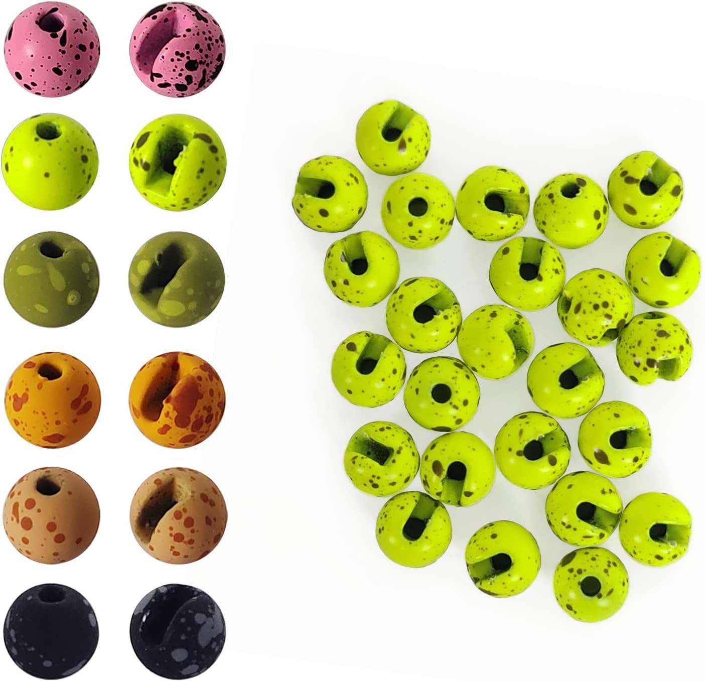 Aventik Mottled Tactical Slotted Tungsten Beads