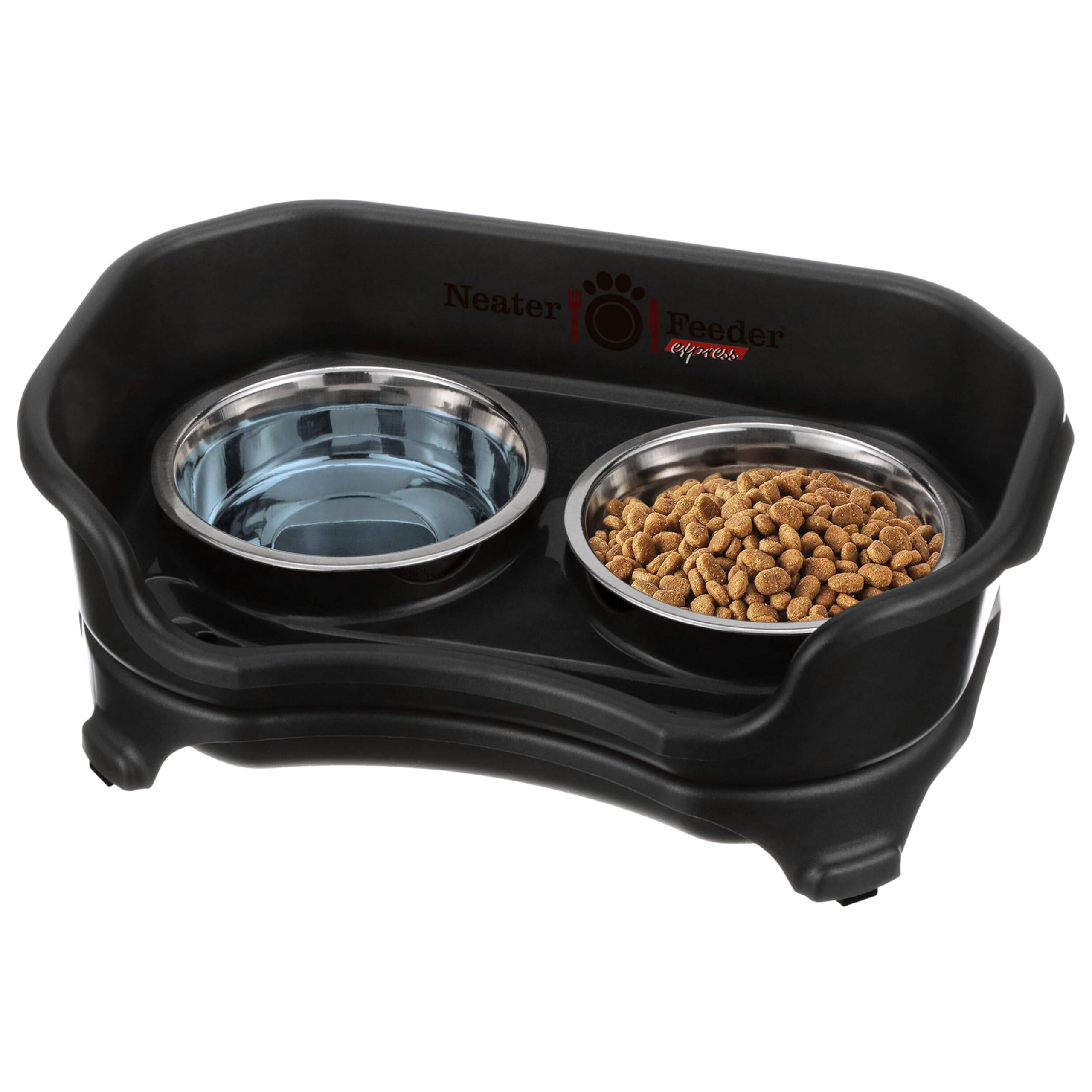 Neater Feeder Express Model Mess-Proof Cat Bowls (Cat, Black