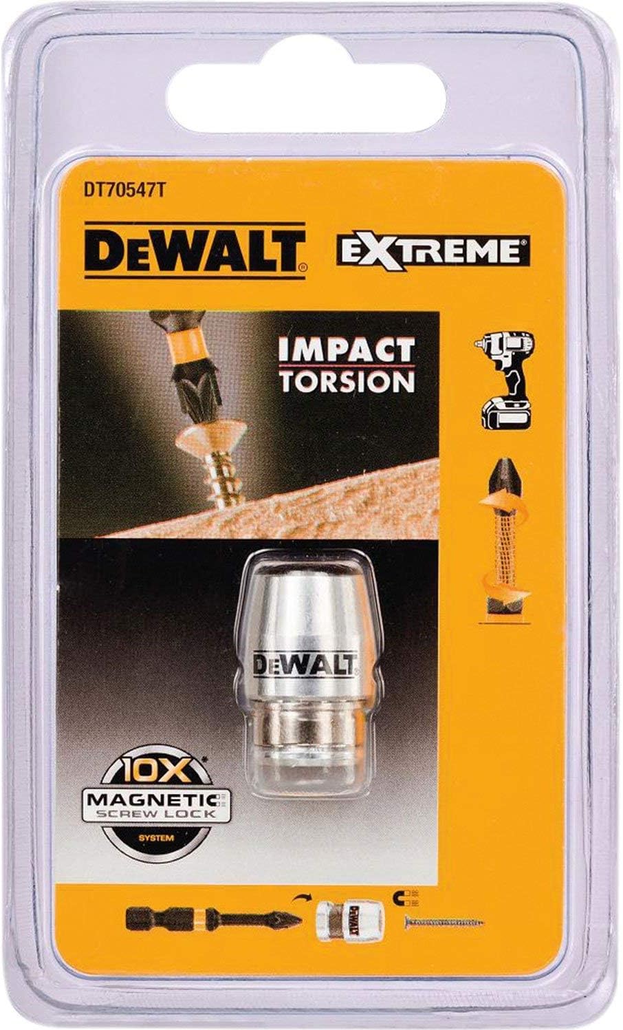 Embouts Visseuse Professionnelle DeWalt DT7399T-QZ - Lot De 5 Embouts Impact Torsion T40 50mm - Ultra-résistants Pour Pros & Bricoleurs Embouts T40 Impact
