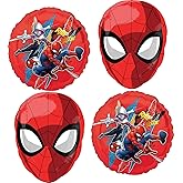 Anagram Spiderman Birthday Party Supplies 4 pc Balloon Bouquet Decorations