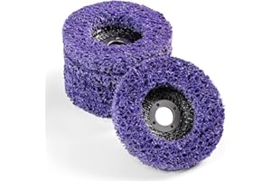 MIDO PROFESSIONAL ABRASIVE 4'' x 5/8'' Strip Discs Paint Stripper Wheel Stripping Wheel for Angle Grinder 5PCS Grinders Power Tools for Clean Paint Stripping Disc Remove Paint Rust and Oxidation