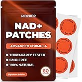 NAD Patches for Women & Men | NAD+ Patch for Energy & Healthy Aging | with CoQ10 & Nicotinamide | 60 Day Supply