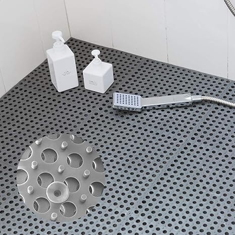 Amazon Qd Sgmp お風呂マット 滑り止めマット 吸盤つき 浴槽マット すのこ 洗い場マット 浴室用床シート 防カビ 介護用 赤ちゃん お年寄り 転倒防止 新型 10枚 グレー 風呂マット すのこ ホーム キッチン オンライン通販