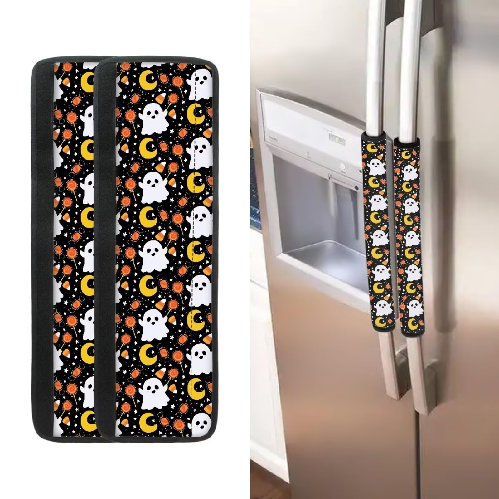 ASQVTIFE 2 Pieces Refrigerator Door Handle Covers