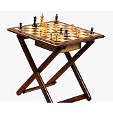 Star InternationalHandmade Magnetic Chess Table Rosewood Wood | Chess Set with Folding Game Board | Home, Office, Travelling and Gift Uses|100% Quality.