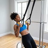 Grapelet Gymnastic Rings Set 2 m Webbing Yellow with Adjustable Buckles 500kg view 8