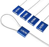 Lzbignun 50pcs Blue Cable Security Seals Numbered Tamper Proof Metal Wire view 1