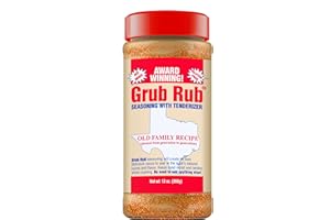 Grub Rub BBQ Blend – Award-Winning Seasoning Family Recipe For Smoking & Grilling Moist, Tender, Juicy Meats - Pork, Steak, Brisket, Seafood, Veggies & More