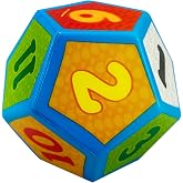 1 PC 12 Sided Game Dice 4.7 Inches Foam Playing Dodecahedrons Dice Kids Board Game Educational Toy for Table Games,to Get Your Lucky Numbers!