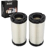 2PCS Air Filter Replace For P822686/ Baldwin RS3715 / Fleetguard AF25550 | WIX 46449 / John Deere M113621 / Kubota 6A10082630 / Kawasaki Mule Replaces# 11013-1290 11013-7029 11013-7048