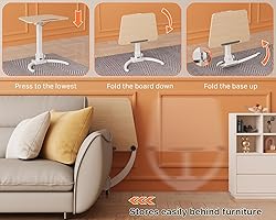 JOY worker Foldable Mobile Standing Desk, Pneumatic