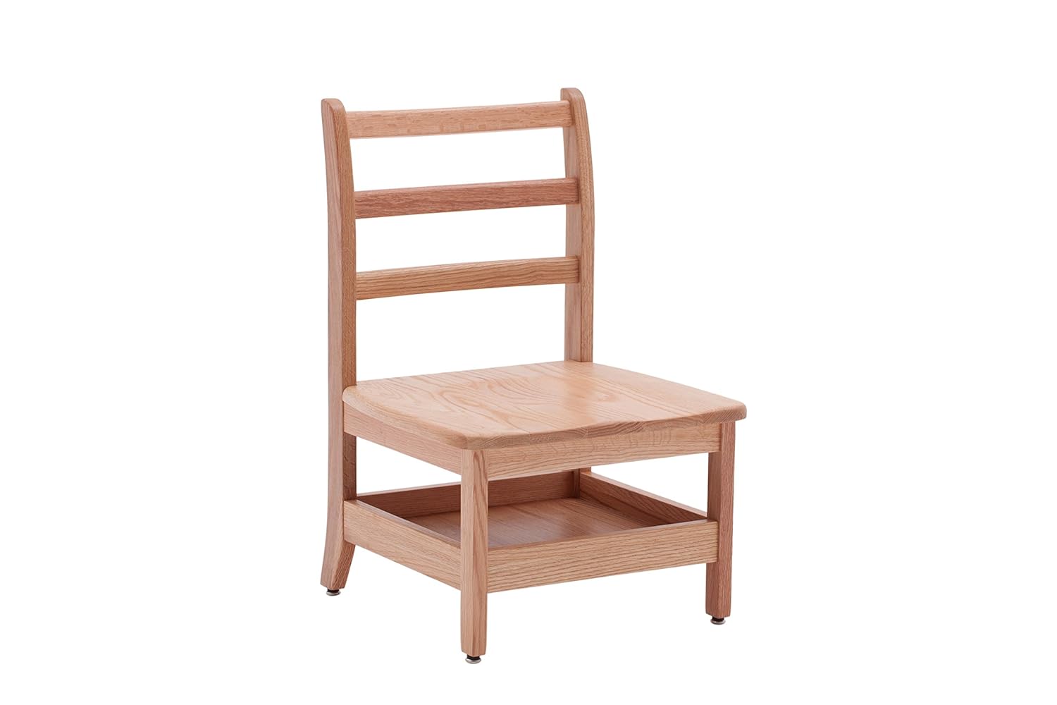 ECR4Kids - ELR-15343 12" North American Oak Ladderback Wood Teacher Chair (2-Pack): Industrial & Scientific