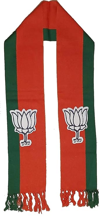 Dhwaj Flag BJP Flag Color Scarf Printed