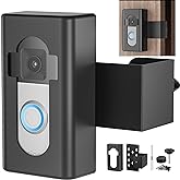 Anti-Theft Video Doorbell Mount,AHBTEYM Ring Doorbell Mount No Drill Bracket Holder Accessories for Apartment Home Rentals Co