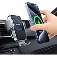 Wireless Car Charger, 15W Auto-Clamping Charger Mount, Air Vent Car Charging Holder for iPhone 15 14 13 12 11 Pro Max Plus Mini X Xr Xs, Samsung S23 S22 S21 S20 Note 20, Google, LG, etc
