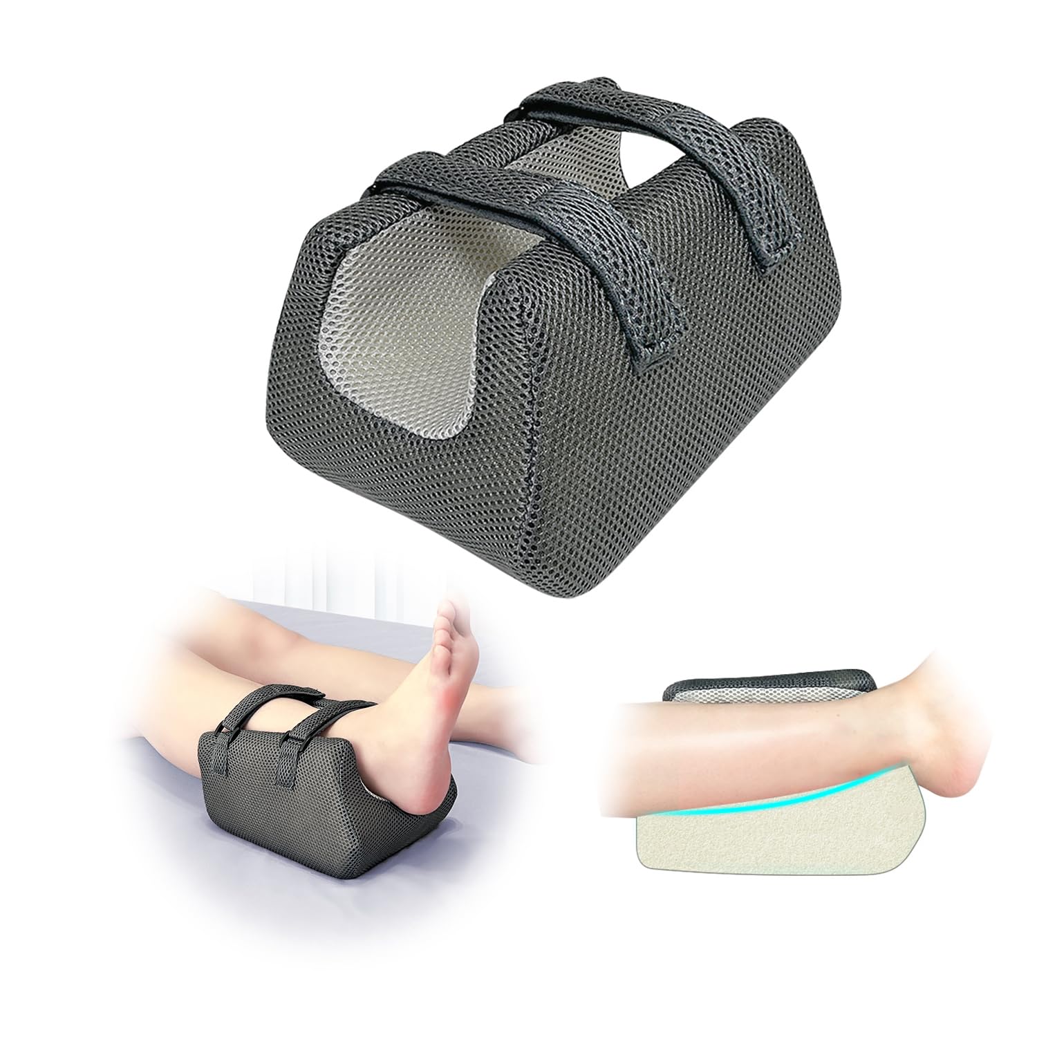 Photo 1 of Mybow Ankle Pillow for Sleeping, Foot Elevation Pillows for Swelling, Blood Circulation & Pressure Sores Heel Protectors, Foam Leg Support Pillows for After Surgery, Foot Injured Wedge Pillow