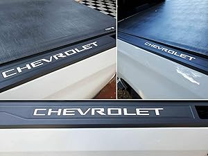 SF Sales USA - White Bed Rail Cap Cover Inserts for Silverado 2019-2020 ABS Letters Not Decals