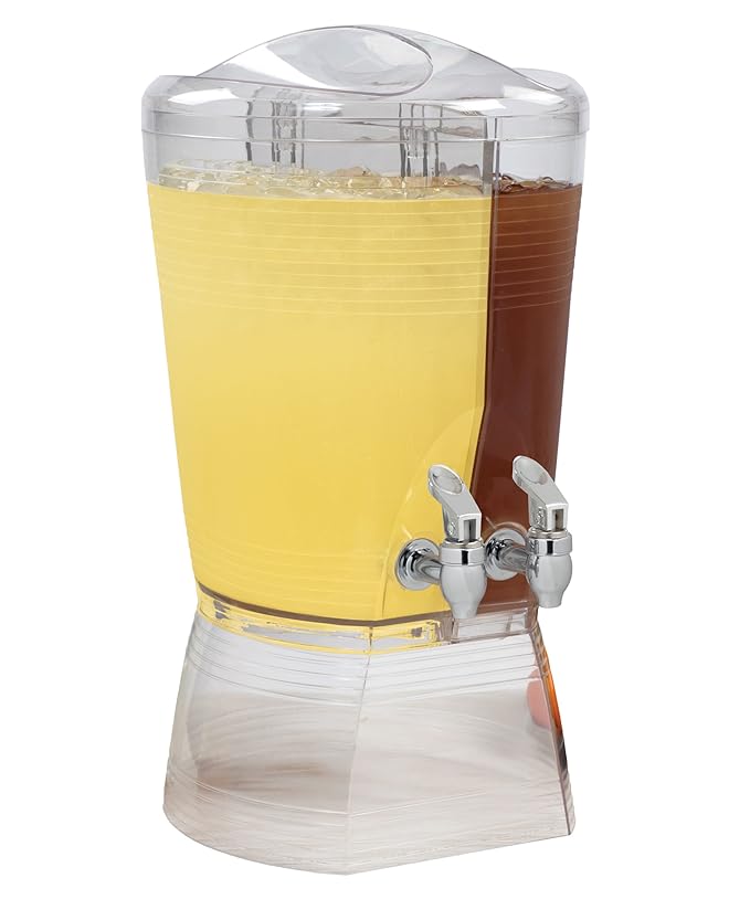 CreativeWare Double Beverage Dispenser with 2 Spouts Food
