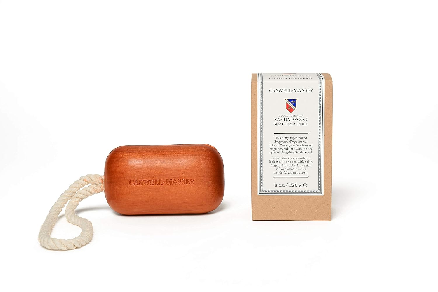 Caswell-Massey Triple Milled Luxury Bath Soap Woodgrain Boxed Set, Sandalwood Fragrance, 3 Count per box of 5.8 Ounce each : Beauty