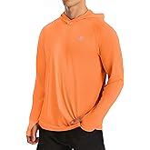 Roadbox UPF 50+ Fishing Shirts for Men, Long Sleeve UV Protection Sun Hoodie, Swim Rash Guard for Hiking Running Workout