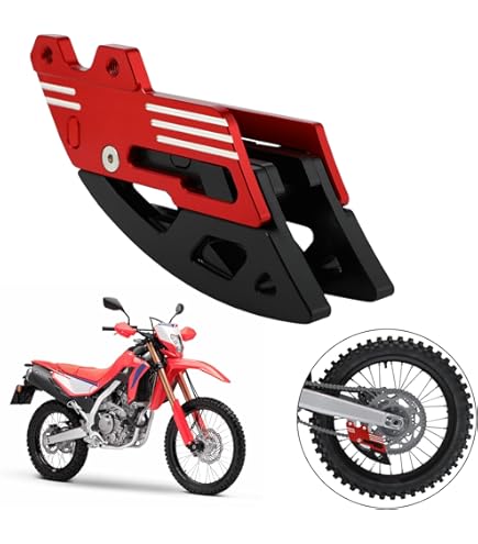 JFG Racing Motorcycle Chain Guide Guard - CNC Red Aluminum For CRF250L/300L, XR250, CRM125