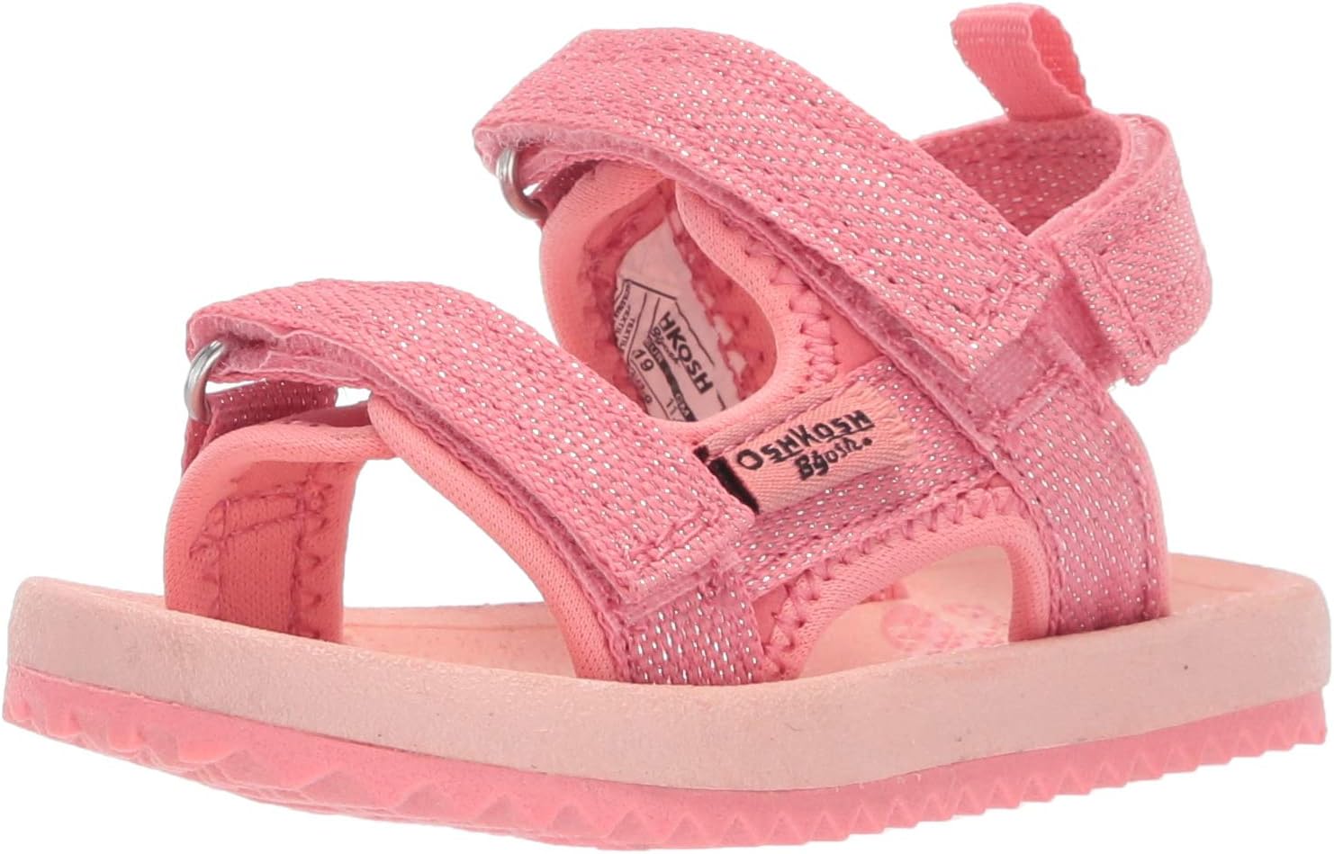 OshKosh B'Gosh Sandalia de Punto para niñas y niños pequeños, Rosa