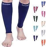 Doc Miller Compression Calf Sleeve for Men & Women – 20-30mmHg Graduated Support for Running, Shin Splints, Calf Strain – Knee High, Small to 6XL Plus Size
