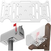 Mailbox Mounting Bracket, Universal Mounting Adapter Plate | Fits 4x4 Wood or Hollow Posts, Compatible with Most Post Mount Mailboxes, All Sizes, Bottom Mounting