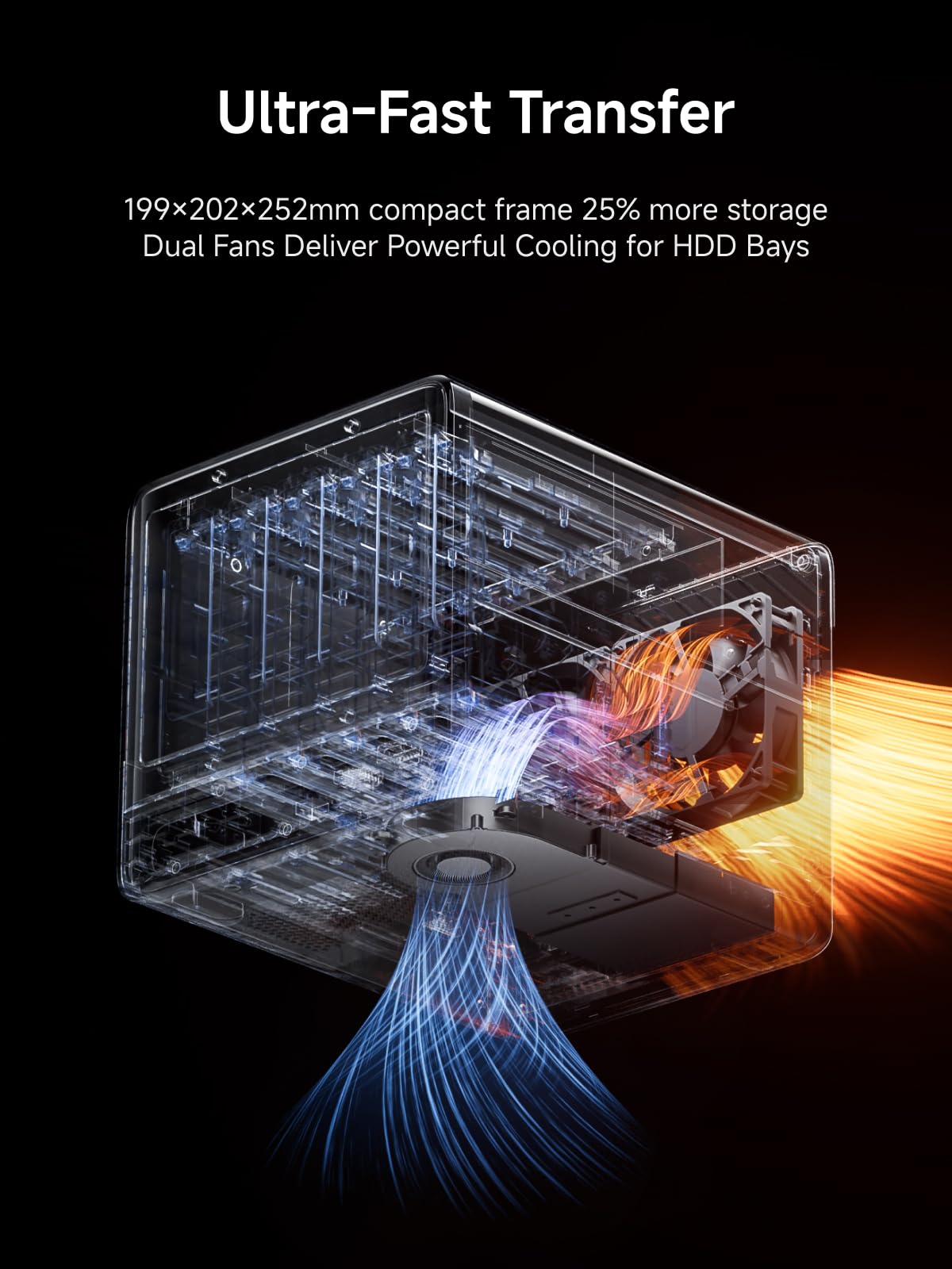 MINISFORUM 5 Bay NAS N5 Pro P370 Network Attached Storage, AMD Ryzen AI 9 HX PRO 370 Processor(12C/24T,up to 5.1GHz),Cloud Storage, DDR5 Channel, 1 * 10Gbe,1 * 5Gbe, 3*M.2 NVMe Slots, HDMI/Type-C