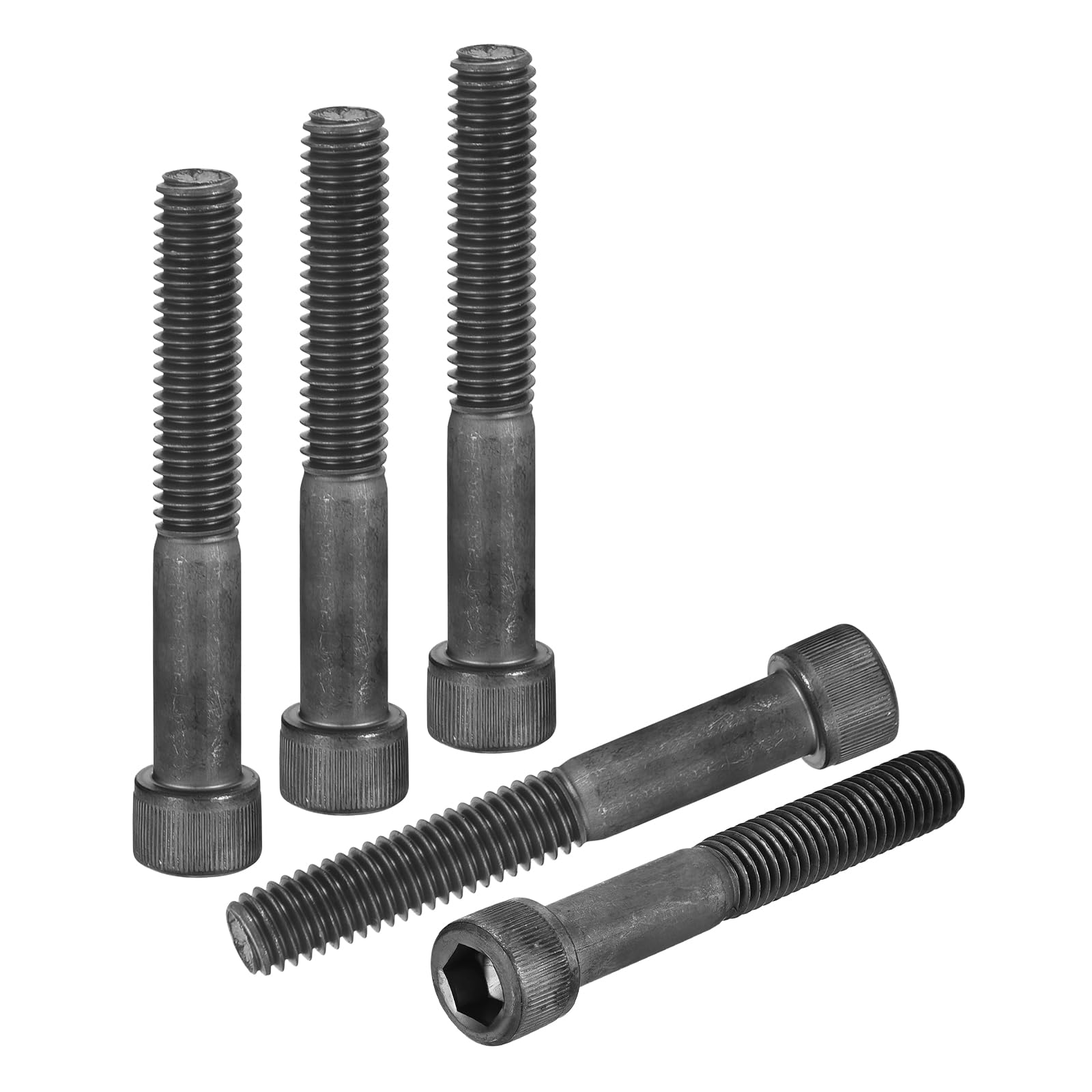 DTGN 3/8"-16x3" Socket Head Cap Screws Bolts - 10Pack - Good for Road Bicycle, Mountain Bike, Auto, Motorcycle - Carbon Steel Hex Head Metric Screws, Black