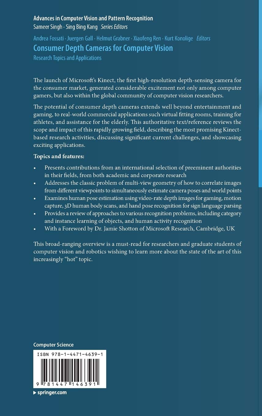 Consumer depth cameras for computer vision