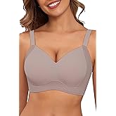 As Fairy Womens Full Coverage Push Up Bras with Support and Lift Velvet Silhouette Wireless Everyday Bralettes