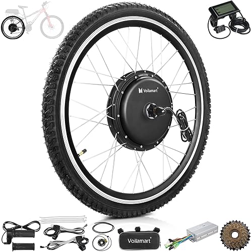Voilamart Electric Bicycle Conversion Kit 48V 1000W Ebike 26