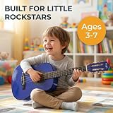 Music Alley 30 Inch Junior Classical Acoustic Guitar for Kids with Bag view 6