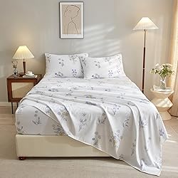 VClife Floral Sheet Sets 4 Piece California King