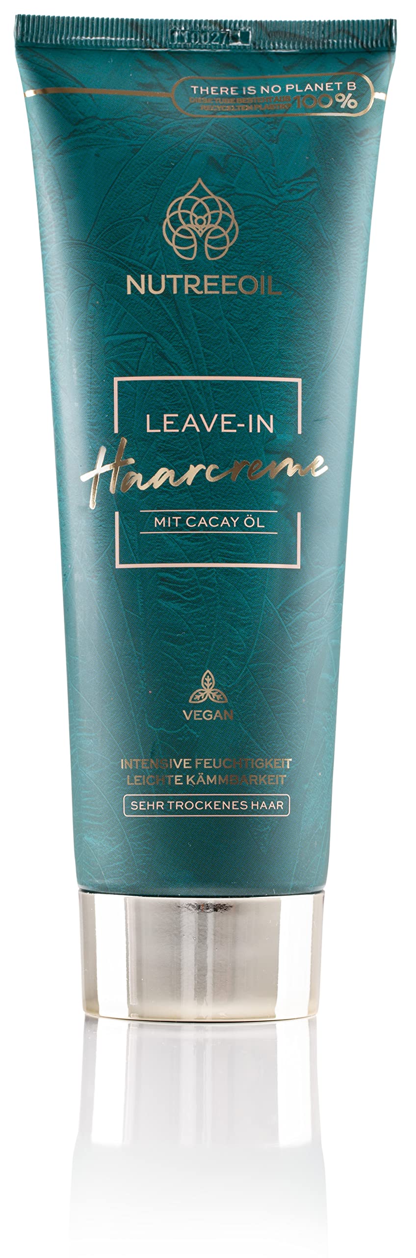 Leave-in Hair Cream with Cacay Oil Intensive Moisture Easy to Comb Anti-Frizz Vitamin E Vegan Natural Cosmetics