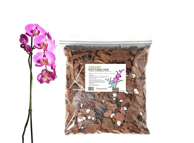 Organic Orchid Potting Mix by Perfect Plants - 4 Quarts Special Blend for Proper Root Development on All Orchid Plant Types