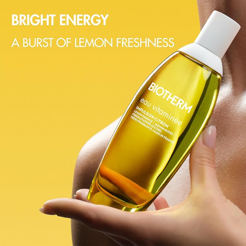 Eau Vitaminée Impulsion Citron Eau de Toilette, rinfrescante profumo di agrumi con limone, fresia e gelsomino, spray corpo leggero da donna, spray corpo a lunga durata con muschio bianco, 100