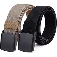 WYuZe 2 Pack Nylon Belt Outdoor Military Web Belt 1.5