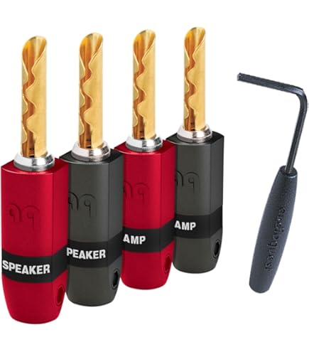 2セット audioquest SureGrip BFA バナナプラグ Amazon.com: AudioQuest SureGrip 300 Banana Speaker