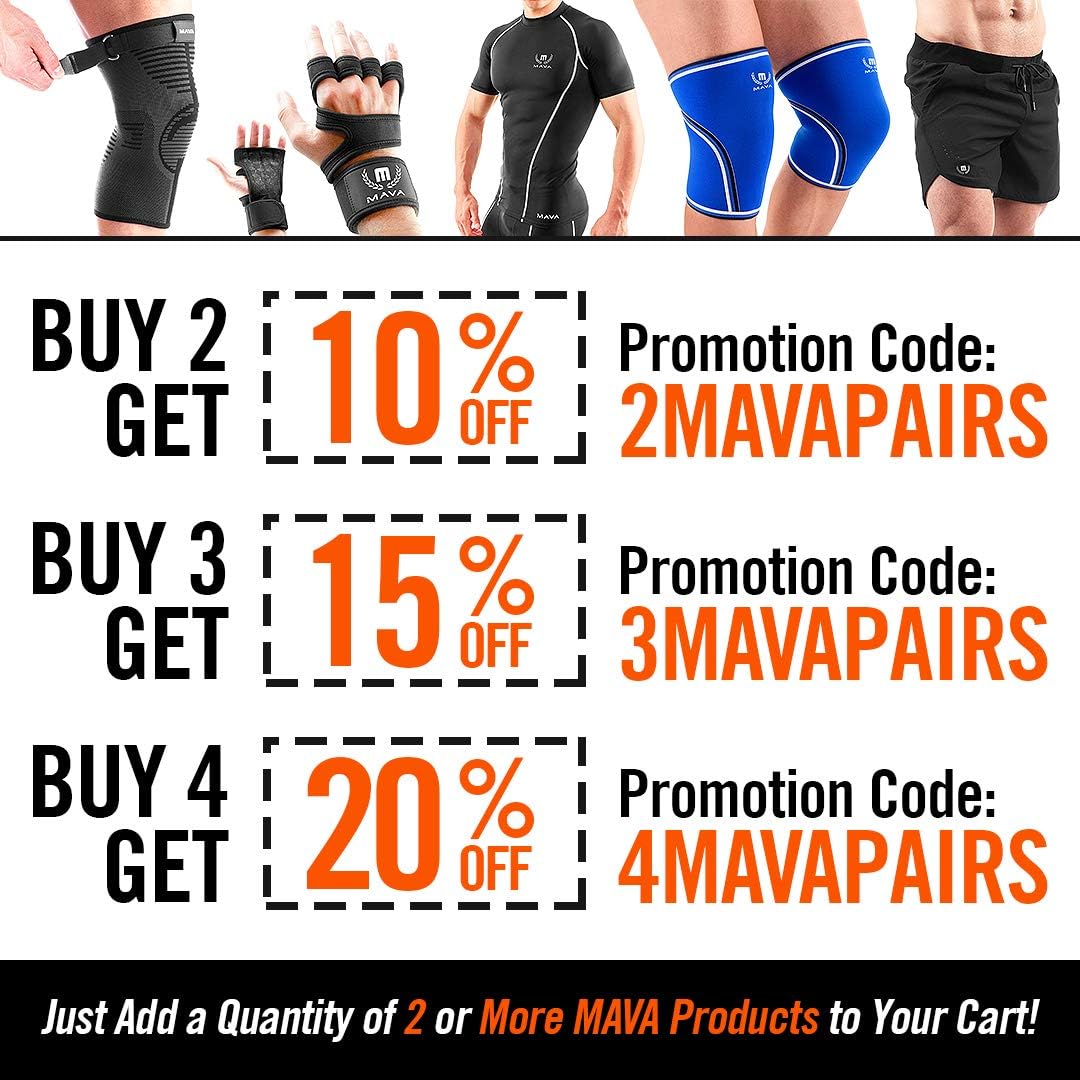 Mava Sports Cross Training Gloves with Wrist Support for Fitness, WOD, Weightlifting, Gym Workout & Powerlifting - Silicone Padding, no Calluses - Men & Women, Strong Grip : Sports & Outdoors