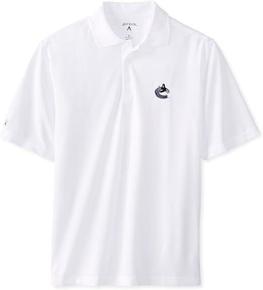 Amazon.com: NHL Vancouver Canucks Exceed Desert Dry Xtra-Lite Short Sleeve Polo, White, XX-Large 