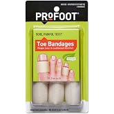 ProFoot Toe Bandages One Size 3 Each (Pack of 4)